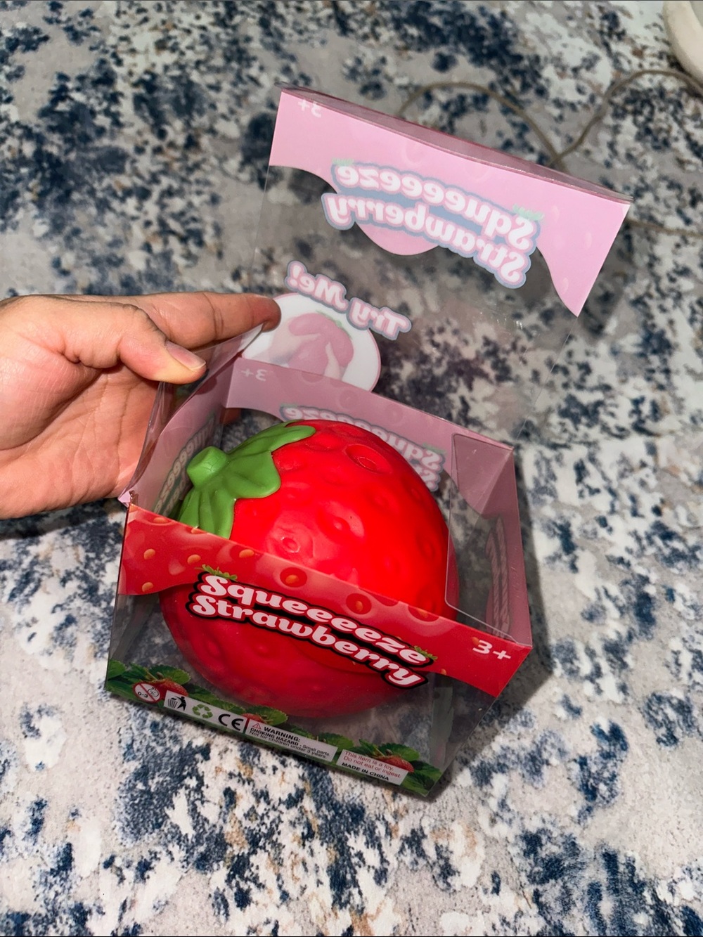 Squeezee Strawberry Red Squishy Toy - Unbranded